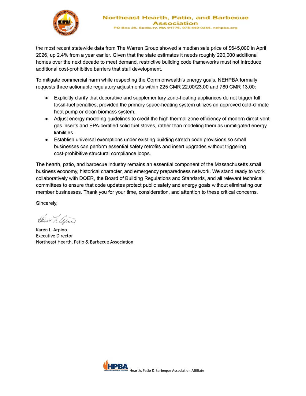 NEHPBA Submits Comments on Proposed Massachusetts Stretch & Specialized Building Code Changes NEHPBA Submits Comments on Proposed Massachusetts Stretch & Specialized Building Code Changes